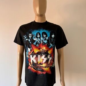 Kiss 2010 World Tour Shirt Rock and Roll Concert Size M